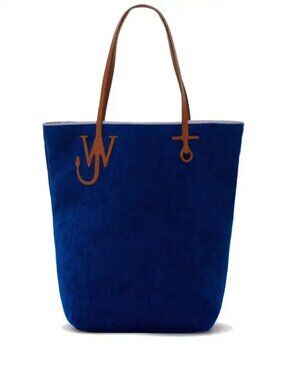 JW Anderson Anchor Logo Plaque Blue Tote Bag